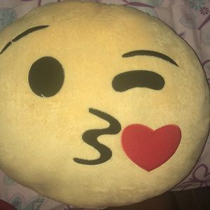 Kids Emoji Throw Pillow